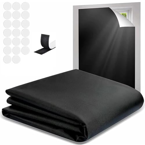JNJOOD Tragbare Verdunkelungsvorhänge Reise Verdunkelungsvorhänge Verdunkelungsvorhänge für Fenster 145X200 cm für Schlafzimmer von JNJOOD