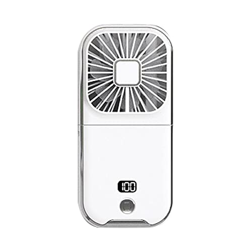 JNJOOD Tragbarer Ventilator 3000 mAh Klappventilator Multifunktionaler Handyhalterung Laden Ventilator für Büro C von JNJOOD