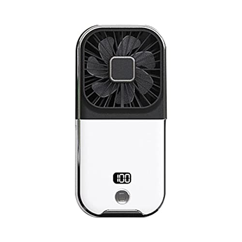 JNJOOD Tragbarer Ventilator Tragbarer Ventilator 3000 mAh Klappventilator Multifunktionaler Handyhalterung Aufladen Ventilator für Büro A von JNJOOD