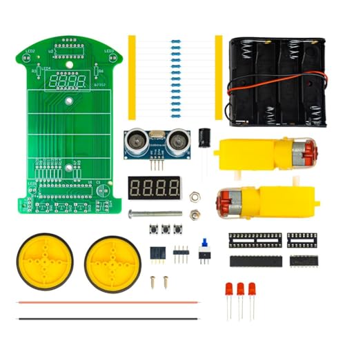 JNJOOD Ultraschall-Hindernisvermeidung für das Auto: Elektronisches DIY-Kit für Auto, DIY-Kit zum Üben beim Schweißen. JNJOOD Ultraschall-Hindernisvermeidung für das Auto: Elektronisches DIY-Kit für Auto, DIY-Kit zum Üben beim Schweißen. von JNJOOD