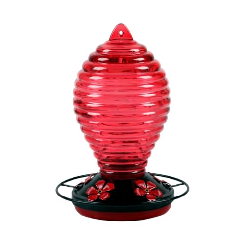JNJOOD Vogeltränke rot Vogelfutterstation aus farbigem Glas mit formbeständigem Haken, geeignet zum Aufhängen im Freien JNJOOD Vogeltränke rot Vogelfutterstation aus farbigem Glas mit formbeständigem Haken, geeignet zum Aufhängen im Freien von JNJOOD