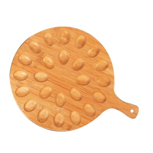 JNJOOD Wendbares rundes Schneidebrett und Servierbrett für Wurstwaren und Käse, 1 Stück JNJOOD Wendbares rundes Schneidebrett und Servierbrett für Wurstwaren und Käse, 1 Stück von JNJOOD