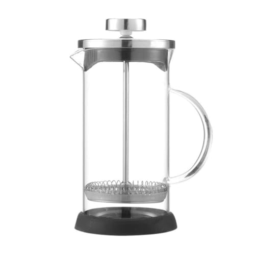 JNJOOD Zubehör für Kaffeebereiter aus Glas und Stahl Lazy Glass French, 800 ml von JNJOOD