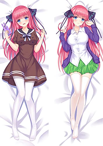 JNLIFT Anime Kissenbezug für Genshin Impact Sweet Girl,Manga Kissenhülle Pillowcase,Doppelseitiger Druck Lange Größe Umarmungskissen Bezug,Dekokissen Bezüge,Peachskin-50x150CM von JNLIFT