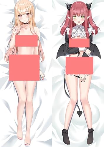 JNLIFT Anime Kissenbezug für My Dress-Up Darling,Anime Pillowcase Hochwertiges Full-Body Umarmungskissen Bezug,Body Kissenbezug Seitenschläferkissen Bezug,Shortplush-50x160CM von JNLIFT