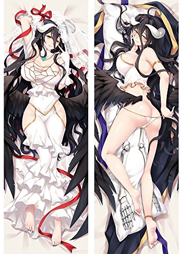 JNLIFT Anime Kissenbezug für Overlord,Anime Pillowcase Hochwertiges Doppelseitige Umarmungskissen Bezug,Body Kissenhülle Seitenschläferkissen Bezug,Peachskin-40x120CM von JNLIFT
