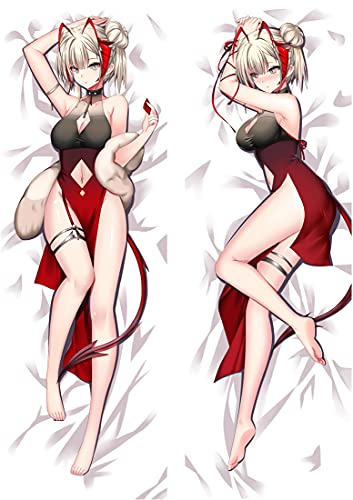 JNLIFT Body Kissenbezug Kissenhülle Anime Pillowcase für Genshin Impact,Doppelseitige Umarmungskissen Bezug,Waschbar Dekokissen Bezüge,2WT-50x160CM von JNLIFT
