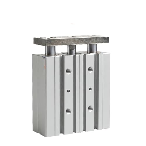 JNMING Bohrung 16mm Hub 100mm 50mm 125mm TCM16 Kompakte Guide Zylinder Dünne Drei Achsen Luft Pneumatische Zylinder mit Guide Rod(50mm stroke) von JNMING