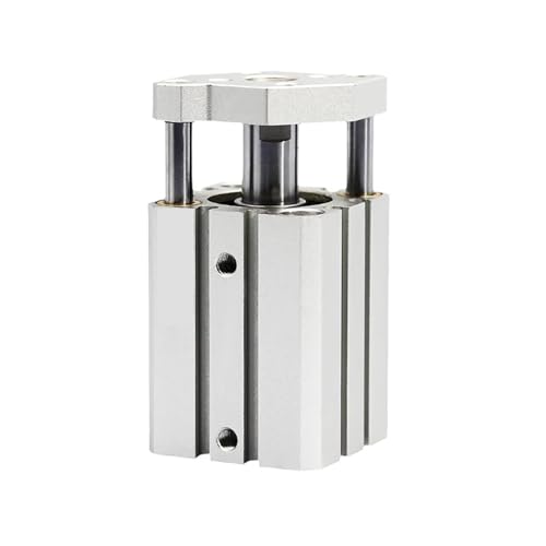 JNMING Bohrung 25 mm CQMB25 Kein Magnet Dünner Luftzylinder Doppeltwirkende Führungsstange Kompakter Pneumatikzylinder Hub 40 mm 45 mm(Stroke 30mm) von JNMING
