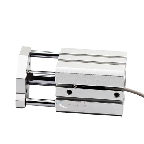 JNMING Bohrung 25mm CDQMB25 Mit Magnet Dünne Doppel Wirkenden Führungsstange Kompakte Pneumatische Zylinder Hub 20mm 50mm(Stroke 15mm) von JNMING