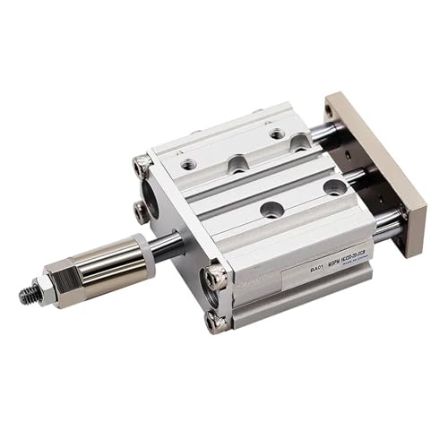 JNMING MGPM12 MGPM16 Einstellbarer Hub Drei Achsen Mit Stange Kompakte Führung Luft Antrieb Pneumatikzylinder Hub 50mm 100mm 150mm(MGPM16x40-30-XC8) von JNMING