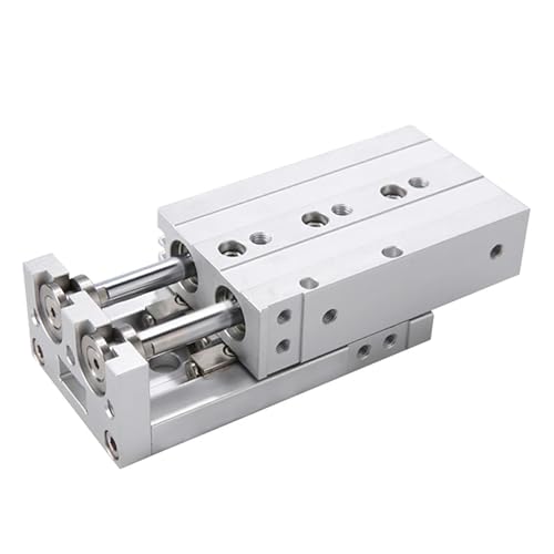 JNMING MXS20 Luftzylinder Schiebetisch 20mm Bohrung Mit Magnetischem Hochdruckwiderstand Hub 10mm 20mm 50mm 100mm Linearführungen(MXS20-10) von JNMING
