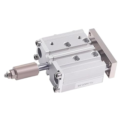 JNMING TCLJ12 TCLJ16 Kompakter pneumatischer Luftzylinder mit Führungsstangenzylinderhub 50 mm 100 mm TCLJ12-10 TCLJ12-20 TCLJ16-30(TCLJ12X150-50) von JNMING