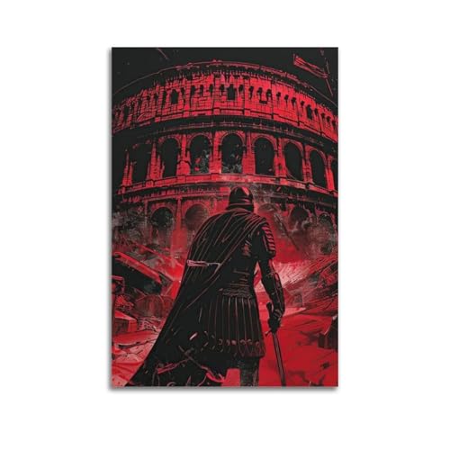JNNJMN Poster mit römischem Krieger, dekoratives Gemälde, Leinwand, Wandposter und Kunstdruck, modernes Familienschlafzimmer, Dekoration, Poster, 30 x 45 cm JNNJMN Poster mit römischem Krieger, dekoratives Gemälde, Leinwand, Wandposter und Kunstdruck, modernes Familienschlafzimmer, Dekoration, Poster, 30 x 45 cm von JNNJMN