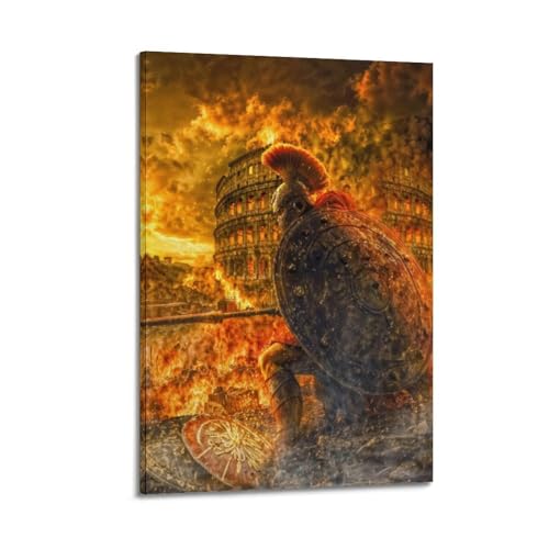 JNNJMN Poster mit römischen Gladiatoren, dekoratives Gemälde, Leinwand, Wandposter und Kunstdruck, moderne Familienschlafzimmer-Dekoration, Poster, 20 x 30 cm JNNJMN Poster mit römischen Gladiatoren, dekoratives Gemälde, Leinwand, Wandposter und Kunstdruck, moderne Familienschlafzimmer-Dekoration, Poster, 20 x 30 cm von JNNJMN