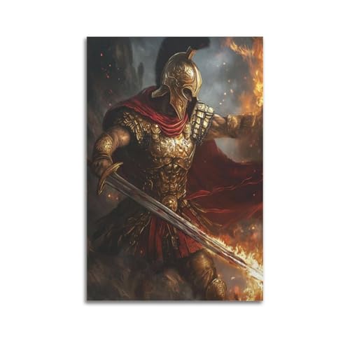 JNNJMN Poster mit römischen Gladiatoren, dekoratives Gemälde, Leinwand, Wandposter und Kunstdruck, modernes Familienschlafzimmer, Dekoration, Poster, 50 x 75 cm JNNJMN Poster mit römischen Gladiatoren, dekoratives Gemälde, Leinwand, Wandposter und Kunstdruck, modernes Familienschlafzimmer, Dekoration, Poster, 50 x 75 cm von JNNJMN