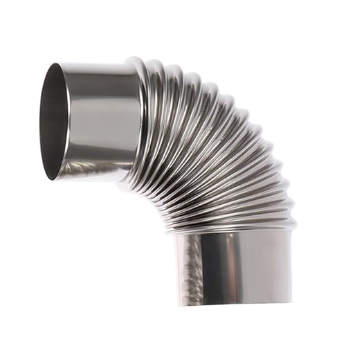JNTFNE 90° Ellenbogen-Ofenrohr für Holzofen, Ø 110/Ø 120 mm, hitzebeständige Verlängerung aus Edelstahl/120 mm JNTFNE 90° Ellenbogen-Ofenrohr für Holzofen, Ø 110/Ø 120 mm, hitzebeständige Verlängerung aus Edelstahl/120 mm von JNTFNE