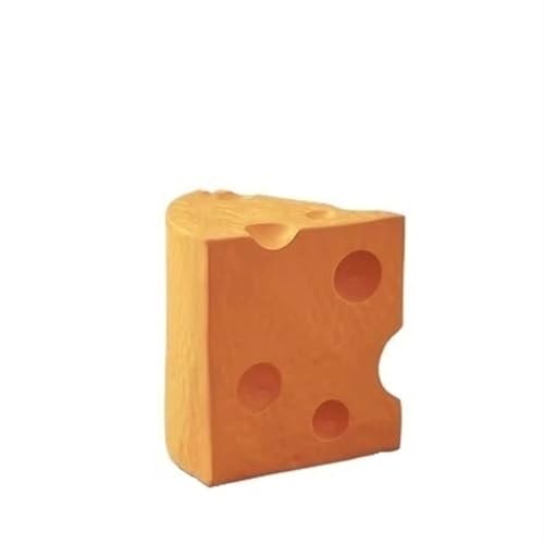 JNTFNE Kreativer Käsetisch, multifunktionaler Beistelltisch, kreativer Sofa-Hocker, Nachttisch, Heimdekoration, geeignet für kleine Räume, Wohnzimmer, Schlafzimmer (Orange) von JNTFNE