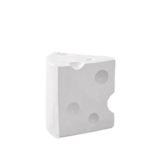 JNTFNE Kreativer Käsetisch, multifunktionaler Beistelltisch, kreativer Sofa-Hocker, Nachttisch, Heimdekoration, geeignet für kleine Räume, Wohnzimmer, Schlafzimmer (weiß) von JNTFNE