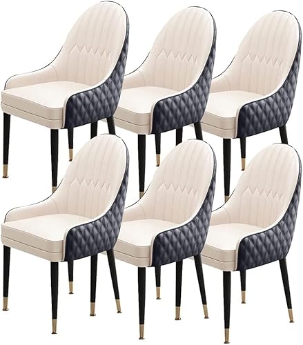 JNTFNE Moderne Esszimmerstühle mit Holzbeinen, Küchenstuhl-Set mit weich gepolstertem Mikrofaser-Leder-Sitz, Akzent-Sessel in eleganten Farboptionen, 6 Stück JNTFNE Moderne Esszimmerstühle mit Holzbeinen, Küchenstuhl-Set mit weich gepolstertem Mikrofaser-Leder-Sitz, Akzent-Sessel in eleganten Farboptionen, 6 Stück von JNTFNE