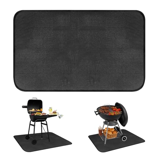 JNUYISW Feuerfeste Unterlage, 76 x 122cm Rechteck Hitzeschutzmatte Wasserdicht Feuerschutzmatte Hitzebeständige Matte Leicht zu Reinigen Outdoor BBQ Matte für Boden, Rasen, Camping, Deckschutz JNUYISW Feuerfeste Unterlage, 76 x 122cm Rechteck Hitzeschutzmatte Wasserdicht Feuerschutzmatte Hitzebeständige Matte Leicht zu Reinigen Outdoor BBQ Matte für Boden, Rasen, Camping, Deckschutz von JNUYISW