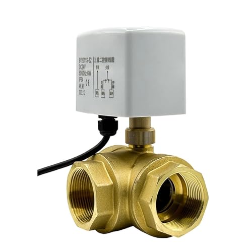 2" 3-Wege-Elektrokugelhahn 3-Leitung 2-Steuerung T/L-Messingkugelhahn(L TYPE-12VDC) von JNVFTCUX