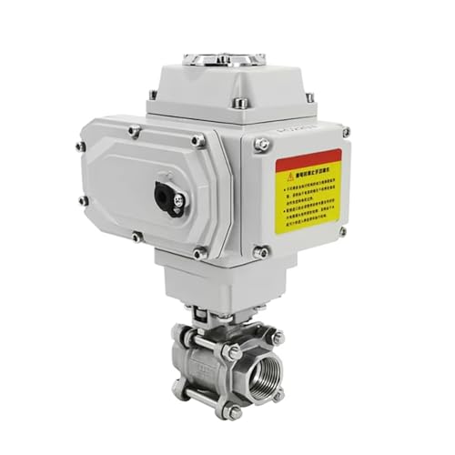 JNVFTCUX 2" 2-Wege-Hochplattform-Motorkugelhahn Edelstahl Q911F-16P Elektrischer Kugelhahn mit Innengewinde(24VDC) von JNVFTCUX