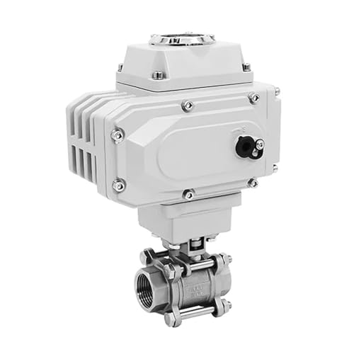 JNVFTCUX DN50 2-Wege-Plattform-Motorkugelhahn Edelstahl Q911F-16P Elektrischer Kugelhahn mit Innengewinde(24VDC) von JNVFTCUX