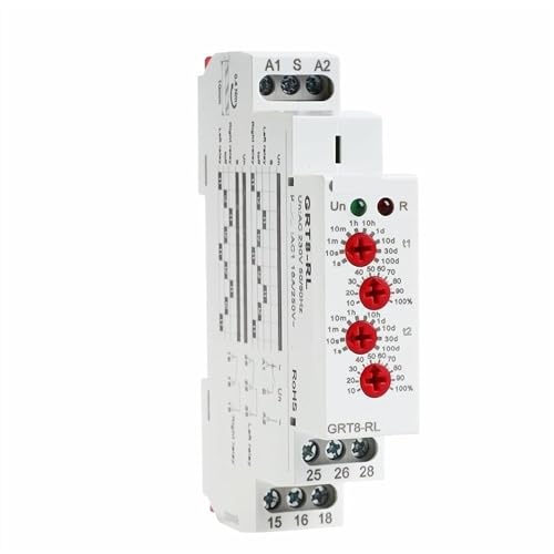 JNVFTCUX Leistungsschalter GRT8-RL 16A Rechts-Links-Inverser-Zeitrelais Wechselzyklusrelais 2NO2NC AC 230V oder AC/DC12-240V 1St(GRT8-RL AC230V) von JNVFTCUX