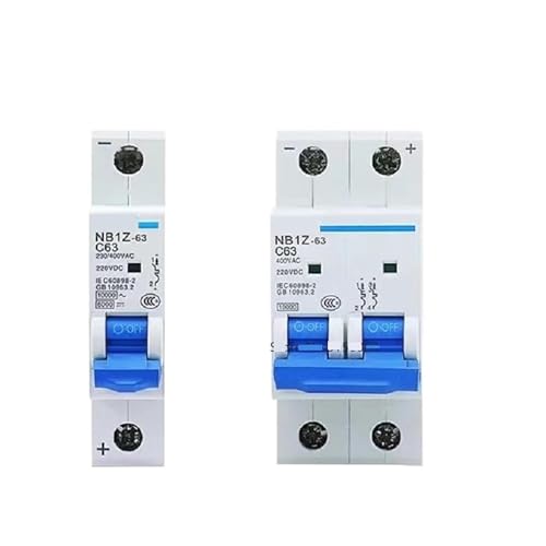JNVFTCUX Leistungsschalter NB1Z-63 DC220V Leistungsschalter MCB Solarenergie Photovoltaik Haushaltsluftschalter 1St(40a,2P) von JNVFTCUX