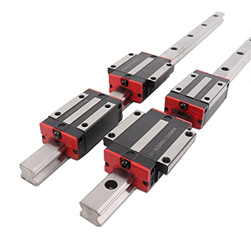 Professionelle HGH15 Linearführungsschiene HGH15CA Gleitlagerblock HGW15CC Flansch for Kugelumlaufspindelmotor-Führungsschienenkomponenten(2 Rails 4 Hgw15cc,800mm) von JNVFTCUX
