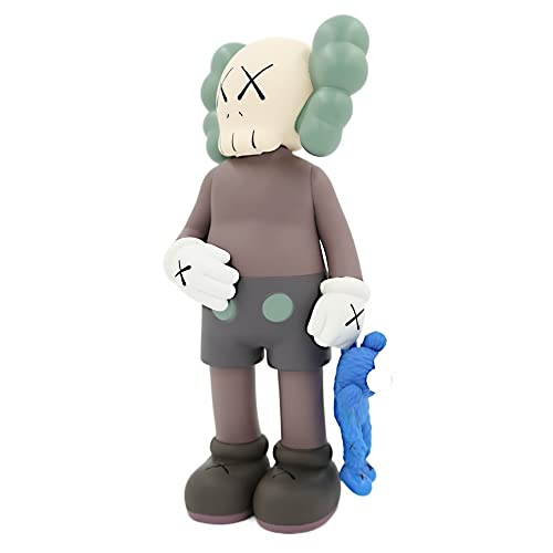 JNVHFGT 30CM XX Augen Puppe, Trendige Puppe Ornament Modell Home Tabletop Display Statue Dekoration(Curry) von JNVHFGT
