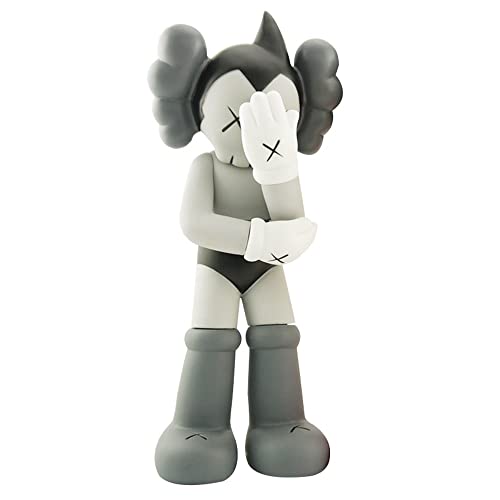 JNVHFGT 35CM Astro Boy XX Eyes Bearbrick, Home Tabletop Vitrine Puppenstatue Modell EIN Sammlerstück for Spielzeugliebhaber Heimdekorationen(Grey) von JNVHFGT