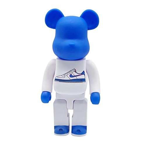 JNVHFGT 400% 28cm/11in Bearbrick Desktop Display Dekorative Skulptur Figur Spielzeug Sammlung Statuen und Figuren(Blue) von JNVHFGT