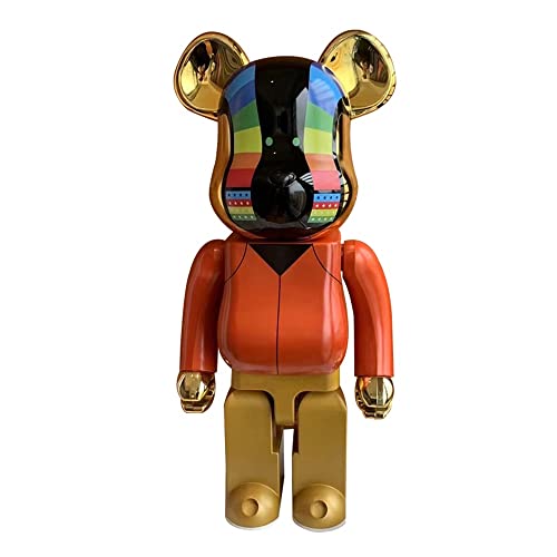 JNVHFGT Bearbrick 70 cm Bausteine ​​Bär Sammlerfigur Vitrine Statuen und Figuren von JNVHFGT