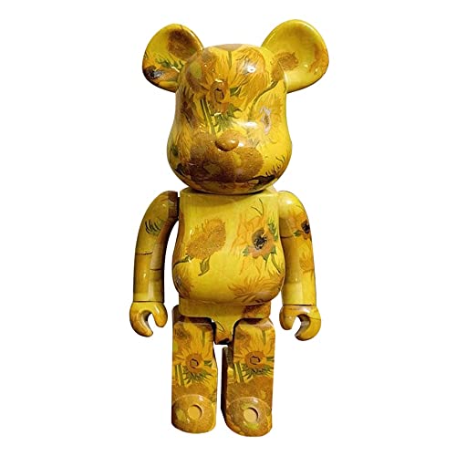 JNVHFGT Fashion Bearbrick 70 cm/27,6 Zoll Bodenstehendes Ornament Home Vitrine Skulptur Statue Violent Bear Statuen und Figuren von JNVHFGT