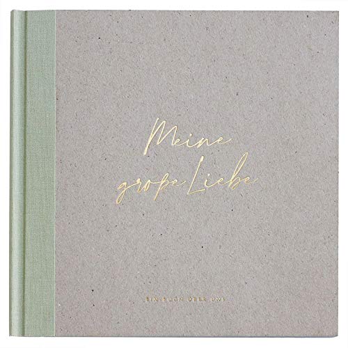 JO & JUDY Erinnerungsbuch "Meine große Liebe" - Erinnerungsalbum mit über 50 Seiten zum Ausfüllen und zum Einkleben von Fotos - Maße 19 cm x 19 cm von JO & JUDY