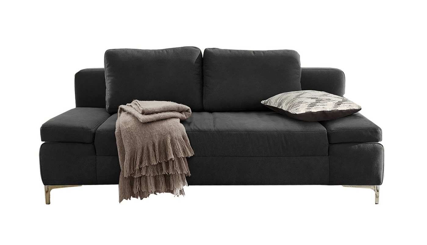 JOB Sofa Verwandlungssofa JORDIS Schwarz, B 202 x T 103 cm von JOB