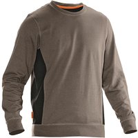 Jobman Workwear - Jobman Sweatshirt 5402 Khaki/Schwarz Gr. xl - Khaki von JOBMAN WORKWEAR