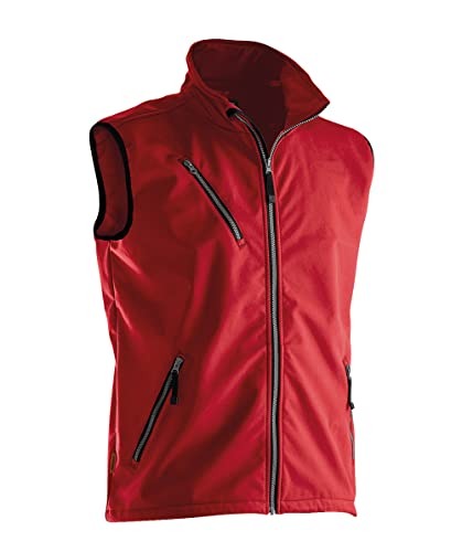 Jobman Softshell-Weste 7502 Rot Gr. 3XL von Jobman