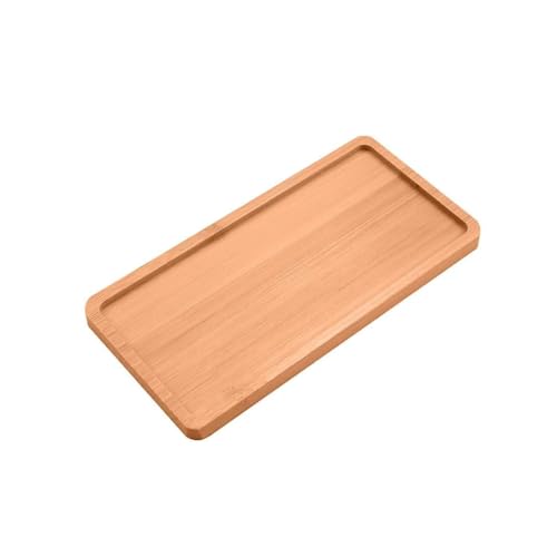 JOCXZI Servierplatten,Rechteckige Bambuspalette, Holzpalette, kleines Ablagetablett, geeignet für Restaurants und Privathaushalte (17 * 9 * 1CM) von JOCXZI