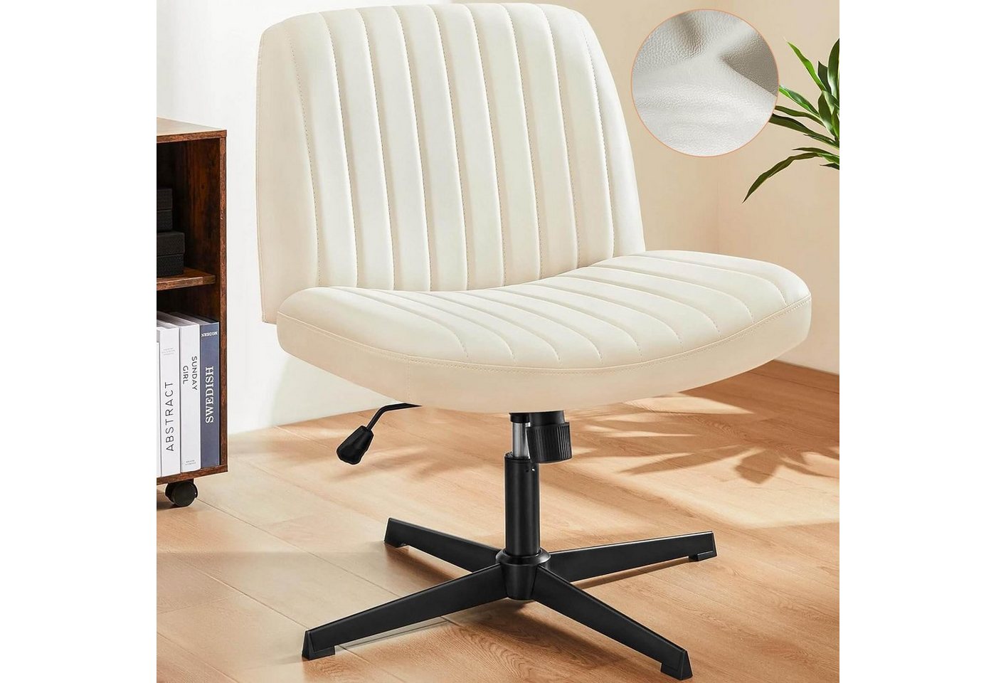 JOEAIS Bürostuhl Chefsessel PU Leder Schreibtischstuhl Stuhl Office Chair Drehstuhl (Computerstuhl), 110 kg Sessel Ergonomisch Sessel Wippfunktion von JOEAIS