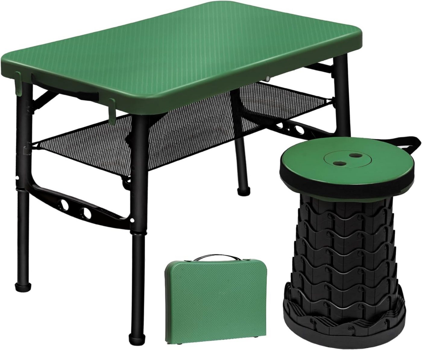 JOEAIS Tabletttisch Klapptisch Balkontisch Klapphocker Tapeziertisch Gartentisch Klappbar (Campingtisch Faltbarer für Reisen Picknick Angeln Wandern Indoor), Gartentisch Klappbar Camping Stuhl Kleiner Tisch Klappbar Balkontisch von JOEAIS