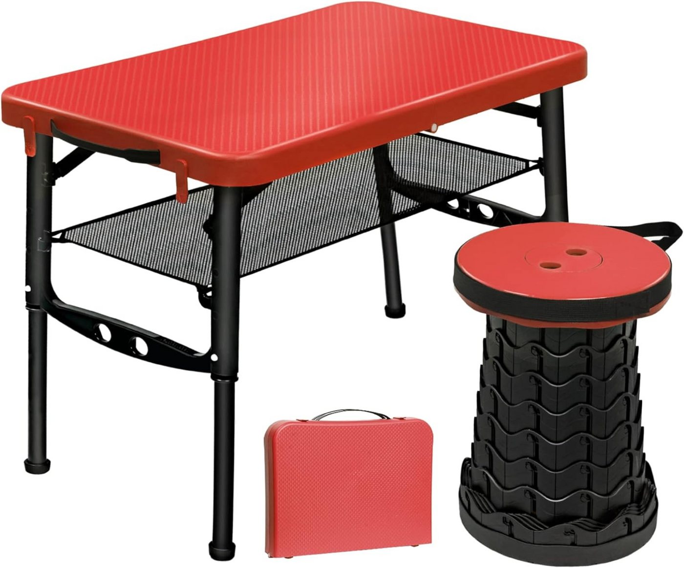 JOEAIS Tabletttisch Klapptisch Campingtisch Balkontisch (Campingtisch Faltbarer für Reisen Picknick Angeln Wandern Indoor), Gartentisch Klappbar Camping Stuhl Kleiner Tisch Klappbar Balkontisch von JOEAIS