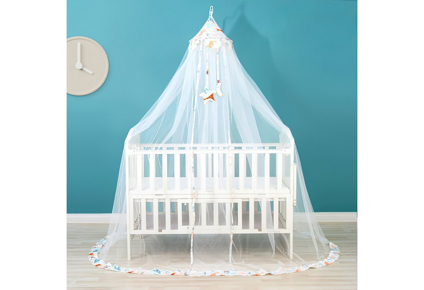 JOEAIS Moskitonetz Moskitonetz Bett Kinder Mückennetz Himmelbett Vorhänge, für Kinderbetten Babybetten, Stubenwagen oder und Laufstall von JOEAIS