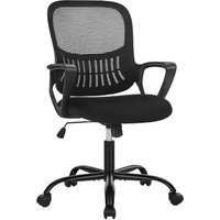 Joeais - Bürocomputer-Schreibtisch-Manager-Executive-Stuhl, Ergonomischer Mittelrücken-Mesh-Roll-Arbeitsschwenkstuhl mit Rädern, bequemer von JOEAIS