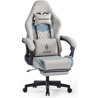 Joeais - Gaming-Stuhl Gaming Chair Gaming Sessel pc Stuhl Ergonomischer Stuhl mit Wippfunktion, Höhenverstellbar, Massage Lendenkissen, 155° mit von JOEAIS