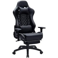 Joeais - Gaming-Stuhl Gaming Stuhl Gaming Chair Gaming Sessel pc Stuhl Ergonomischer Stuhl mit Wippfunktion, Höhenverstellbar, Massage Lendenkissen, von JOEAIS