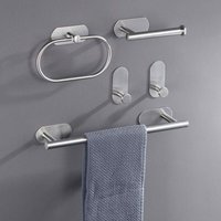 Handtuchhalter Handtuchhalter Handtuchring Ohne Bohren Edelstahl, Handtuchhalterung Wand mit Haken für Badezimmer von JOEAIS