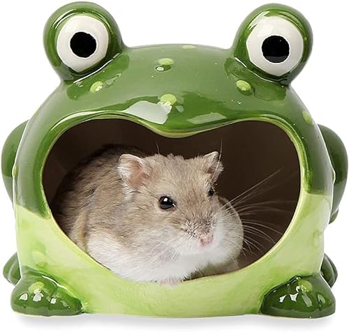 JOEBO Hamster-Keramik-Versteck und -Haus – Kleintierhütte – niedlicher Versteck-Lebensraum for kleine Haustiere/253 von JOEBO